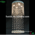 2016 Hotel Modern Large Round Indoor Long Drop Crystal Ceiling Light Dropping Long Crystal Ceiling Light